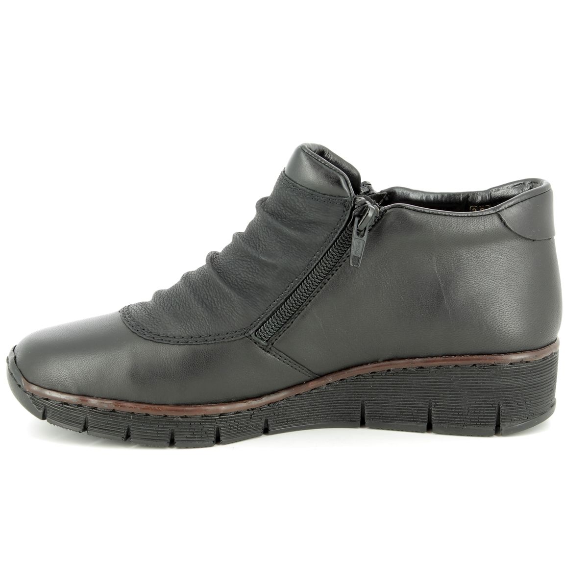 Rieker 53742-00 Black ankle boots