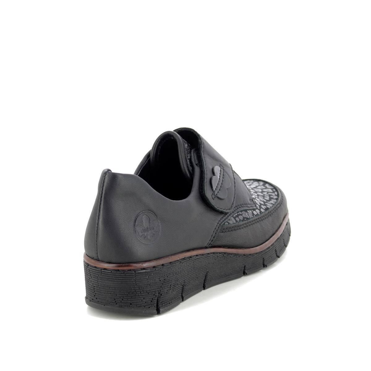 Rieker 537C0-00 Black Comfort Slip
