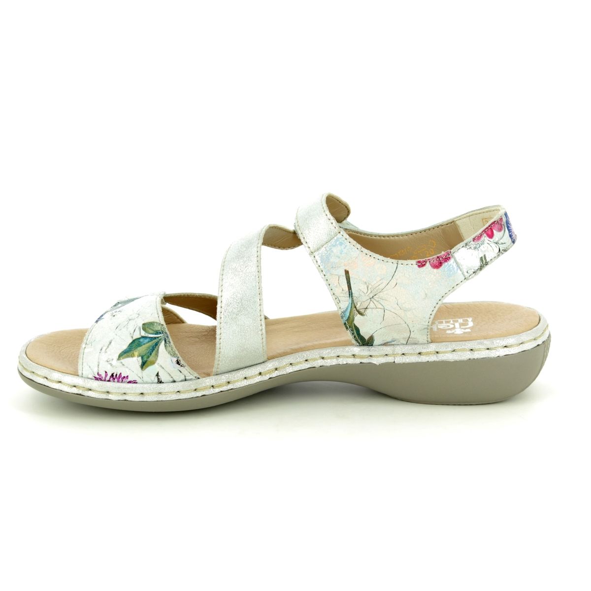 Rieker 65969-82 Floral print sandals