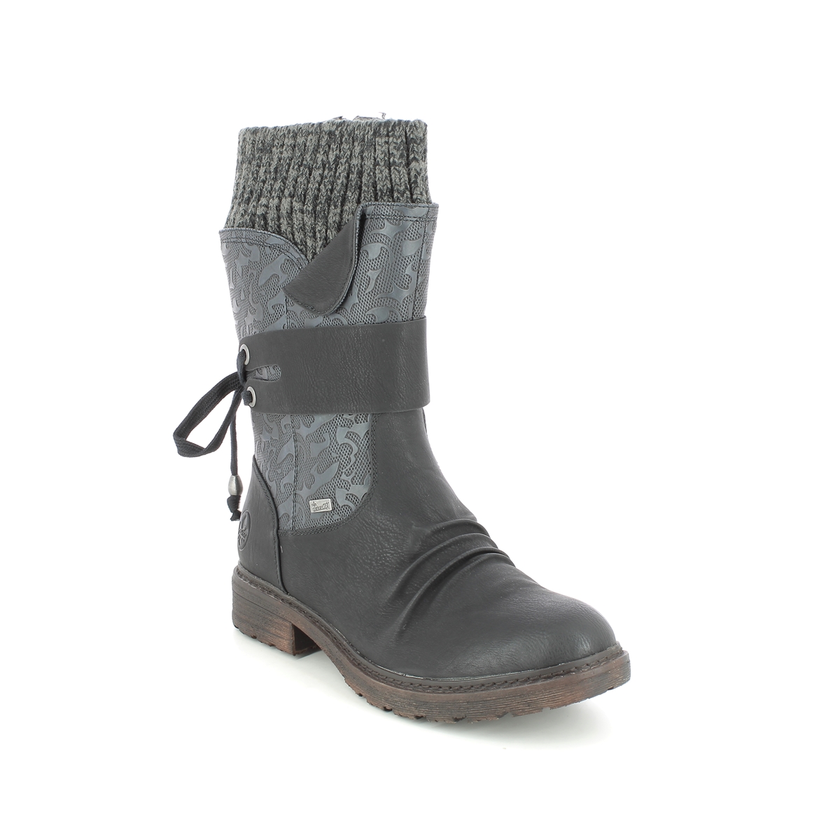 Rieker 94783-00 Black Calf Boots