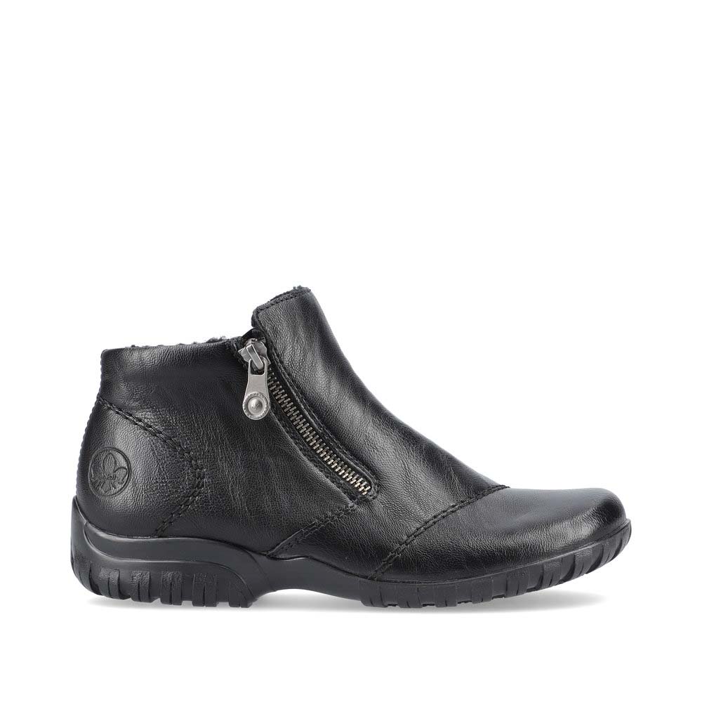 Rieker L4663-01 Black Ankle Boots
