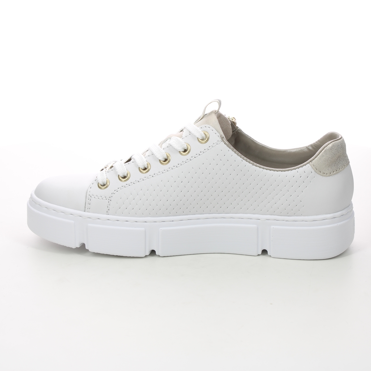 Rieker WHITE LEATHER trainers