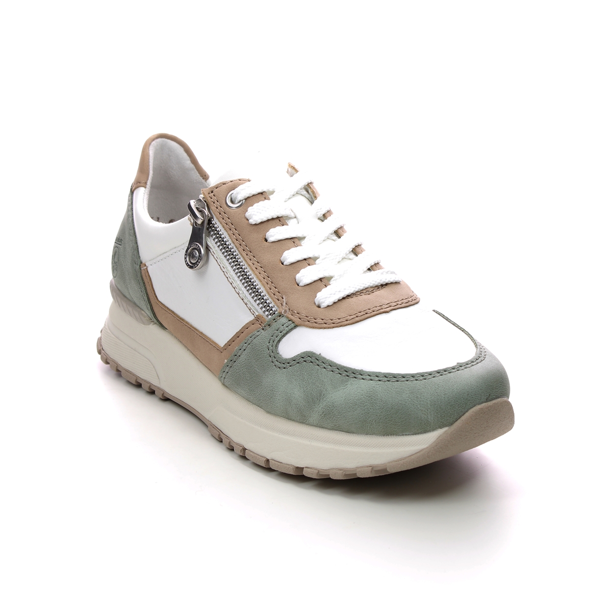 Rieker N7422-80 Sage Womens trainers in a Plain Man-made in Size 40