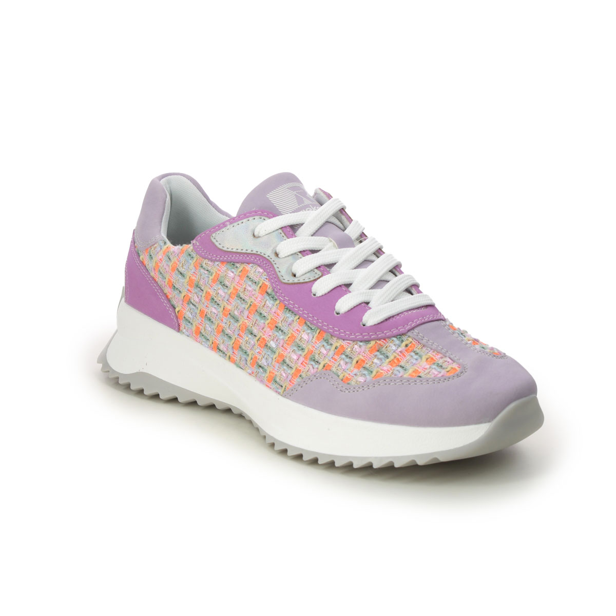 Rieker W1300-90 Lilac Multi Womens trainers in a Plain Textile in Size 37