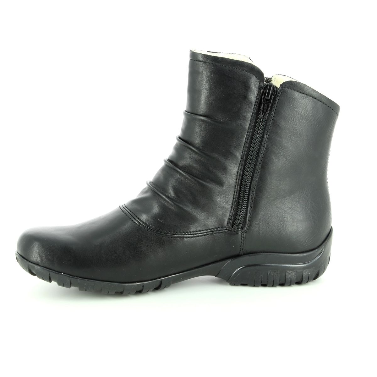 Rieker Z4663-01 Black ankle boots