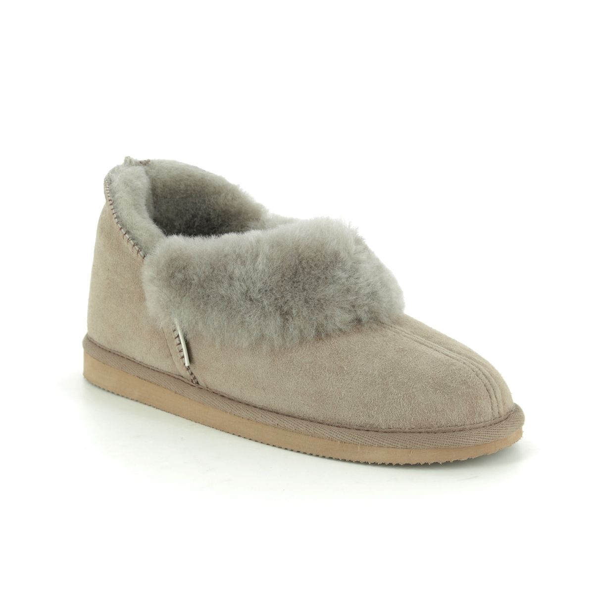 Shepherd of Sweden Karin LIGHT GREY SUEDE Womens slippers 0464-025 in a Plain Leather in Size 38