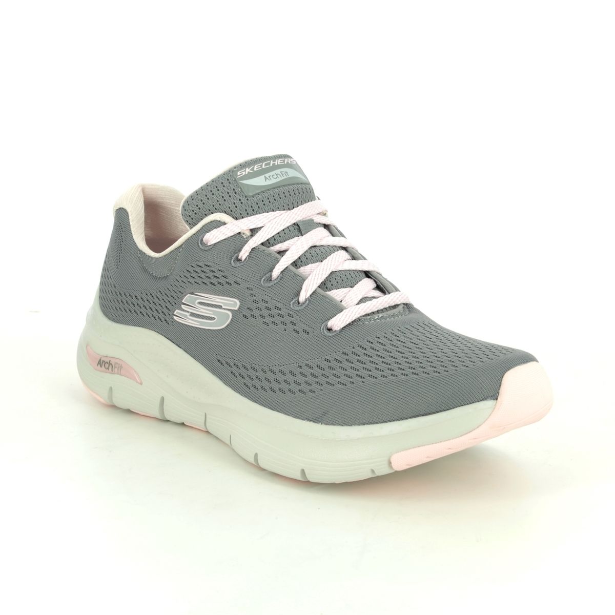 Skechers Appeal Arch Fit 149057 GYPK Grey croc trainers