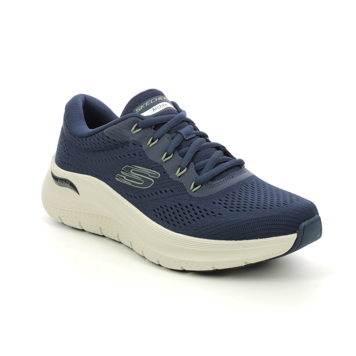 Skechers Arch Fit 2 Lace NVY Navy Mens trainers 232700 in a Plain Textile in Size 7