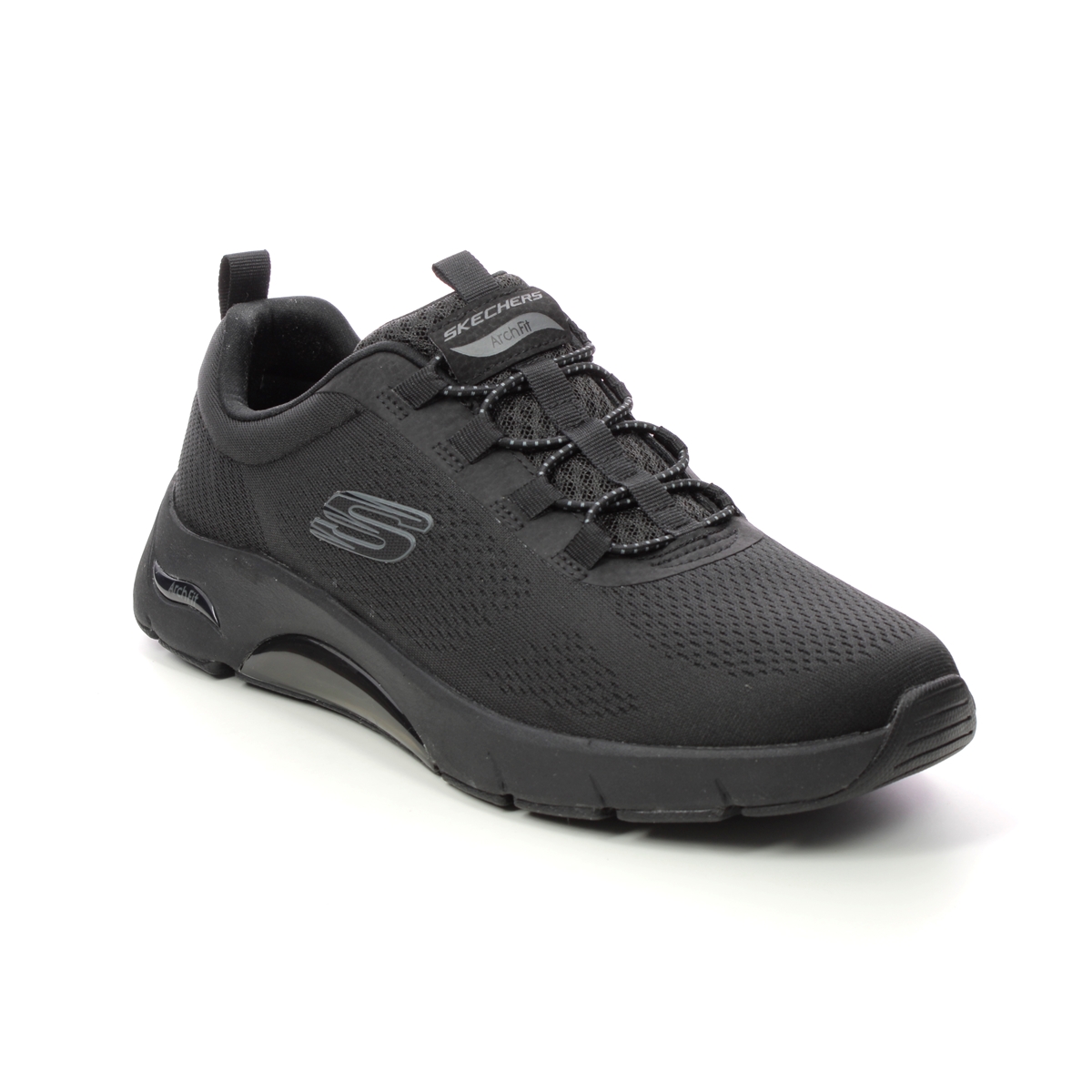 Skechers Arch Fit Air Mens Black Mens Trainers 232556 In Size 11 In Plain Black
