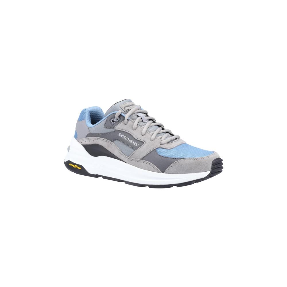 Skechers Global Jogger GREY Grey Mens trainers in a Plain  in Size 10