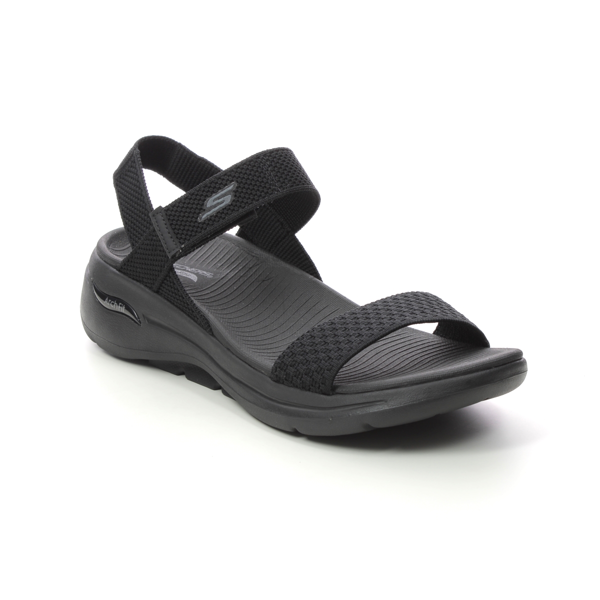 feminin Strøm Ligegyldighed Skechers Arch Fit Go Walk Sandals 140264 BBK Black Comfortable Sandals