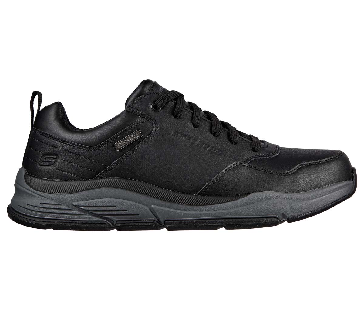 Skechers Benago Hombre BKGY Black grey Mens comfort shoes 210021