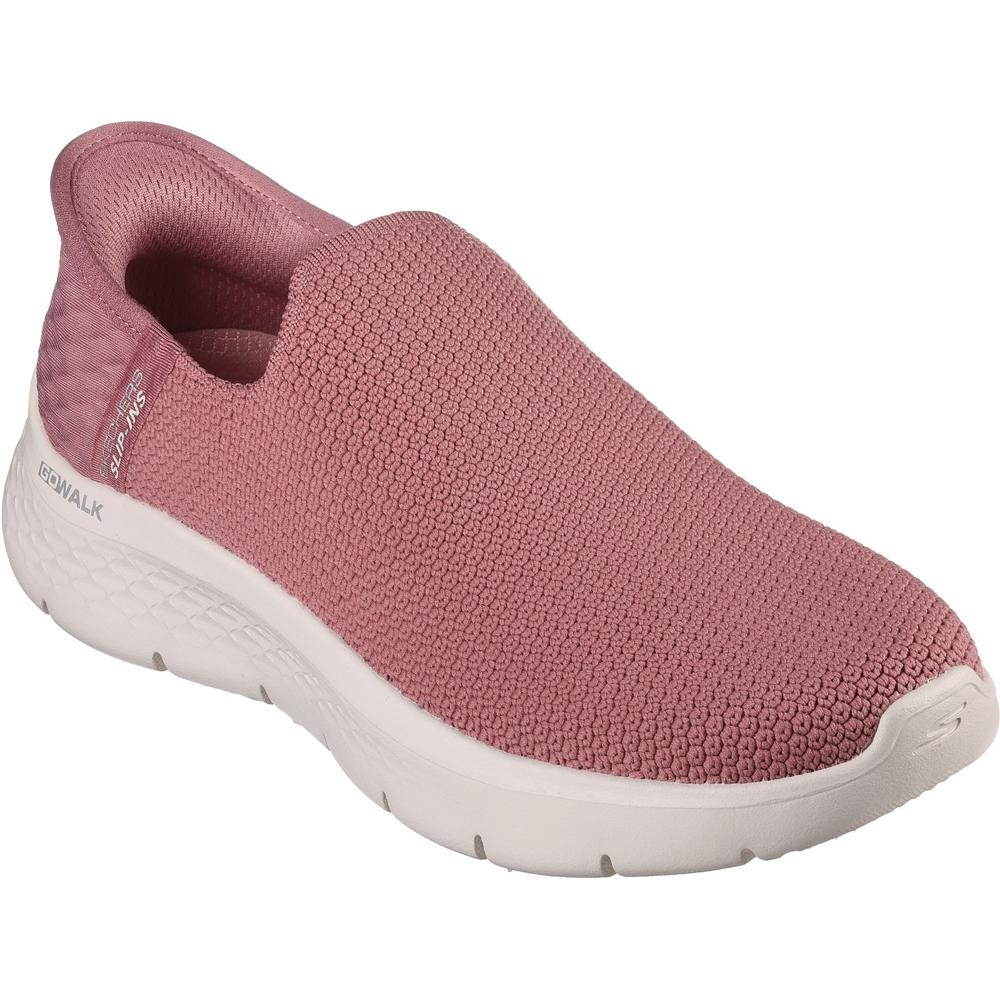 Skechers Slip Ins Go Walk Flex - Sunset View ROS ROSE Womens Comfort Slip On Shoes in a Plain  in Size 7