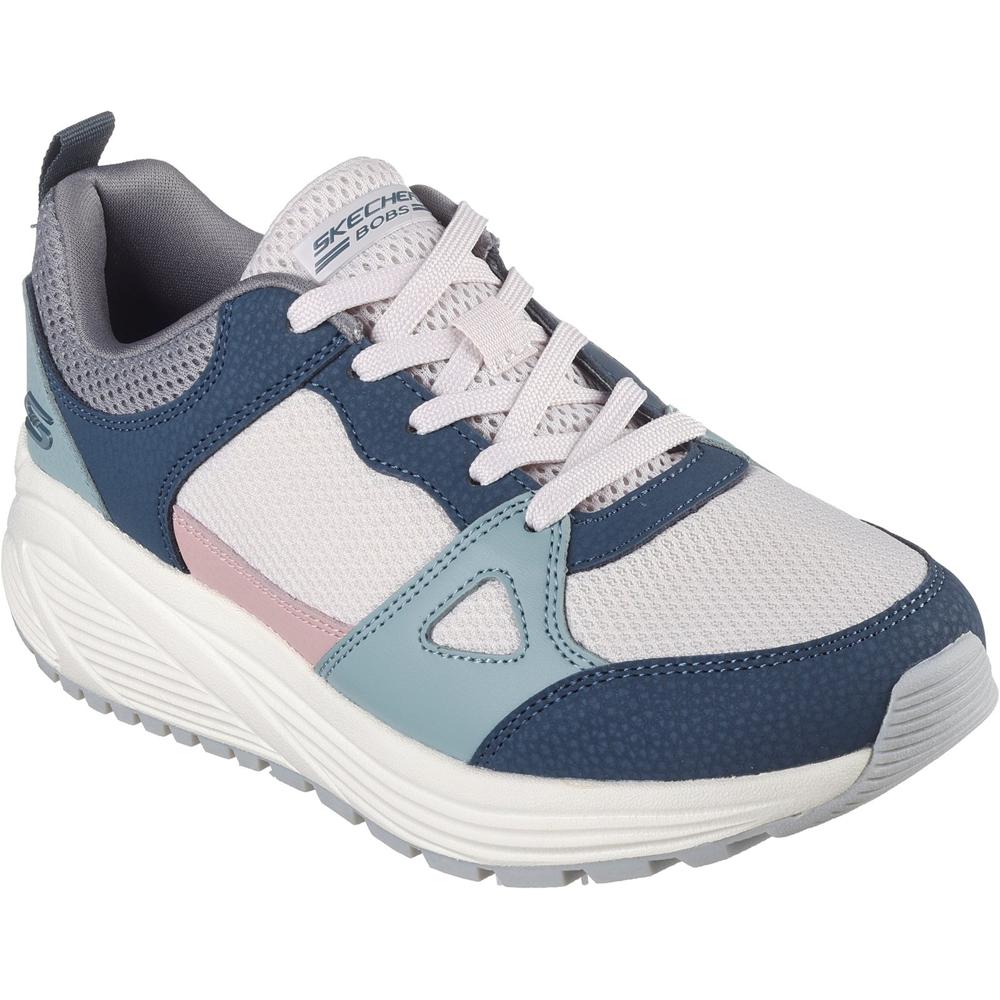 Skechers Bobs Sparrow 2.0 Retro Clean BLMT Blue Womens trainers in a Plain  in Size 4