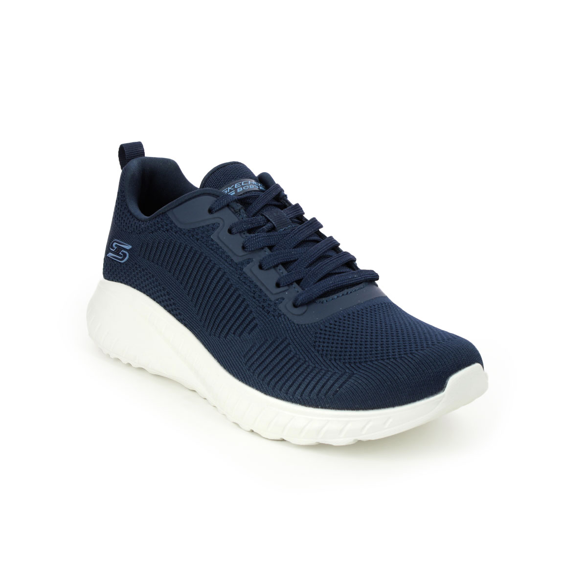 Skechers Bobs Squad Chaos Navy Womens Trainers 117209 In Size 5 In Plain Navy