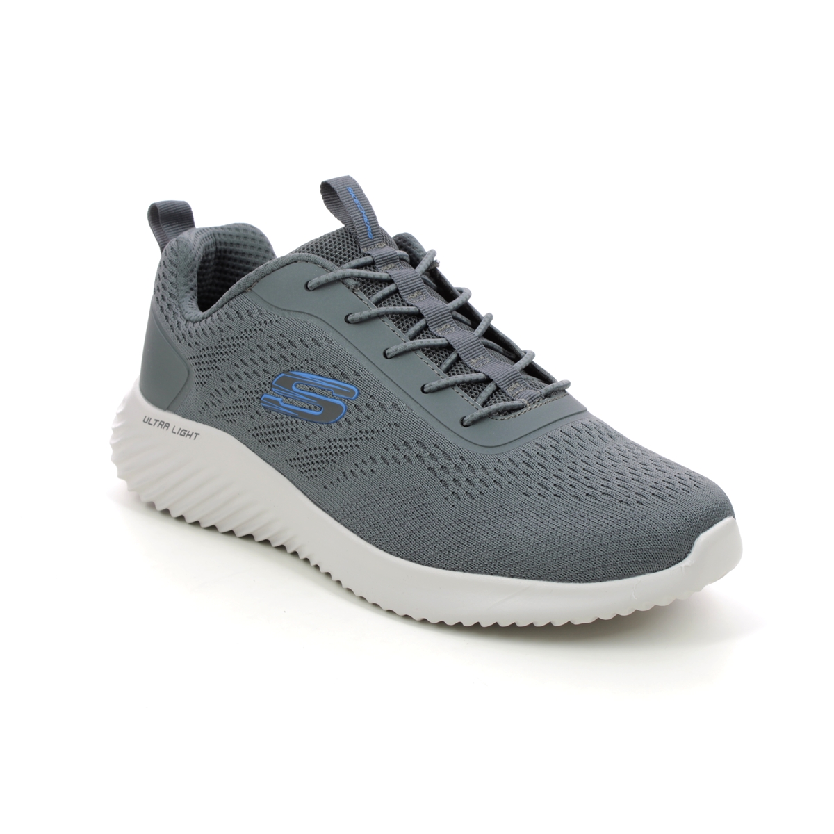 Skechers Bounder CHAR Charcoal Mens trainers 232377 in a Plain Textile in Size 9