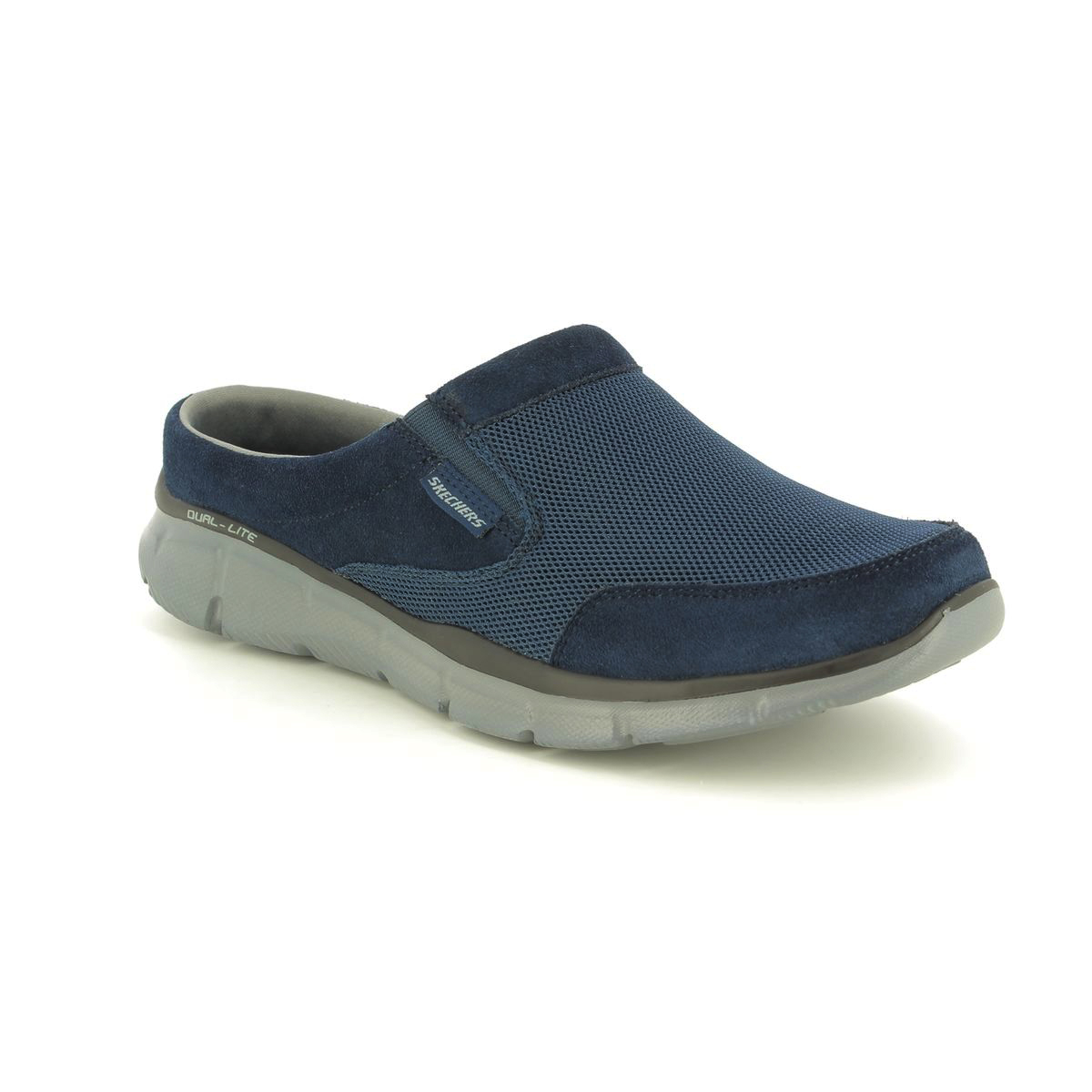 Skechers Coast To Coast Navy Mens Backless Trainers Slip On Mules 51519 In Size 8 In Plain Navy