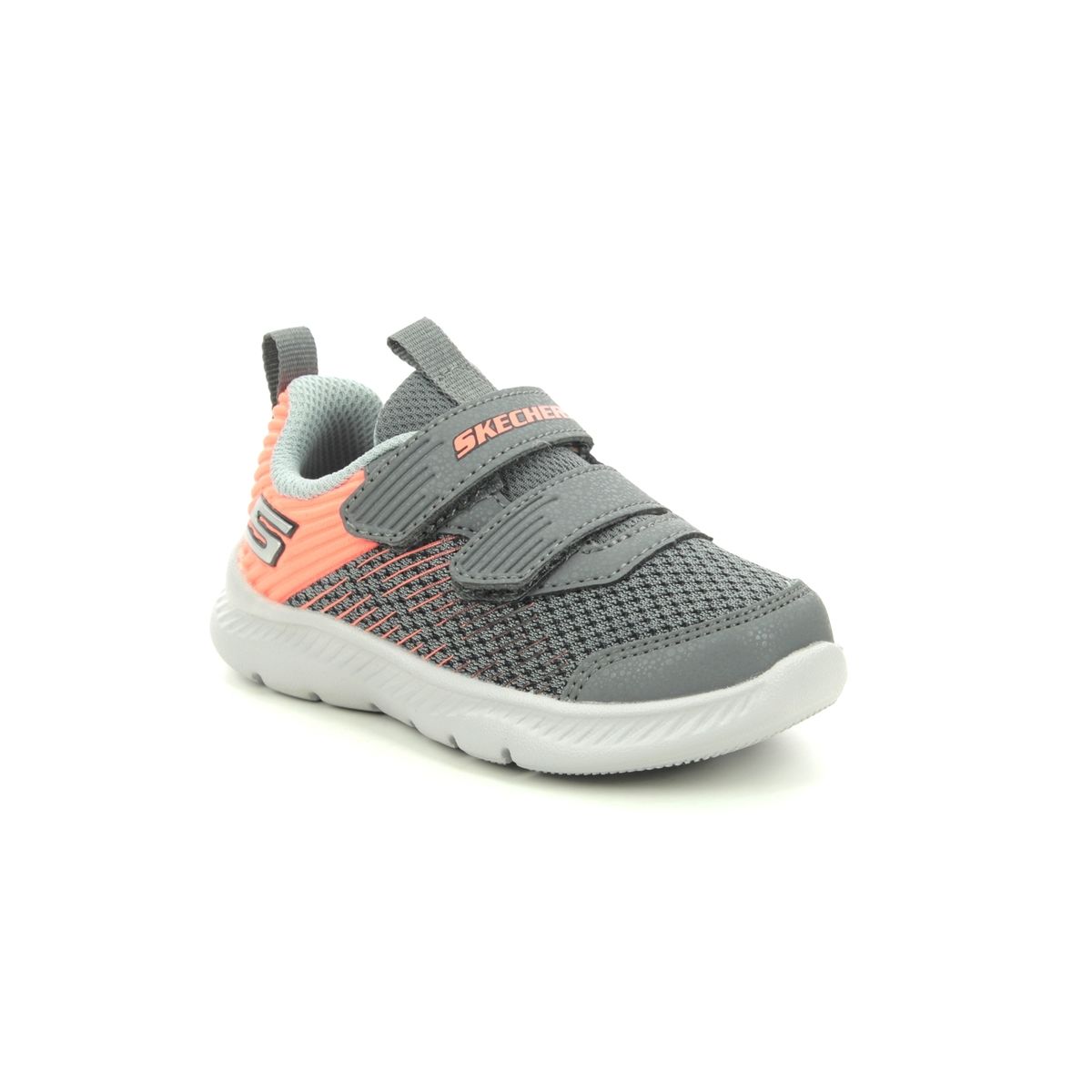 Skechers Comfy Flex 2.0 CCOR Charcoal grey Kids trainers 400044N in a Plain Man-made in Size 21