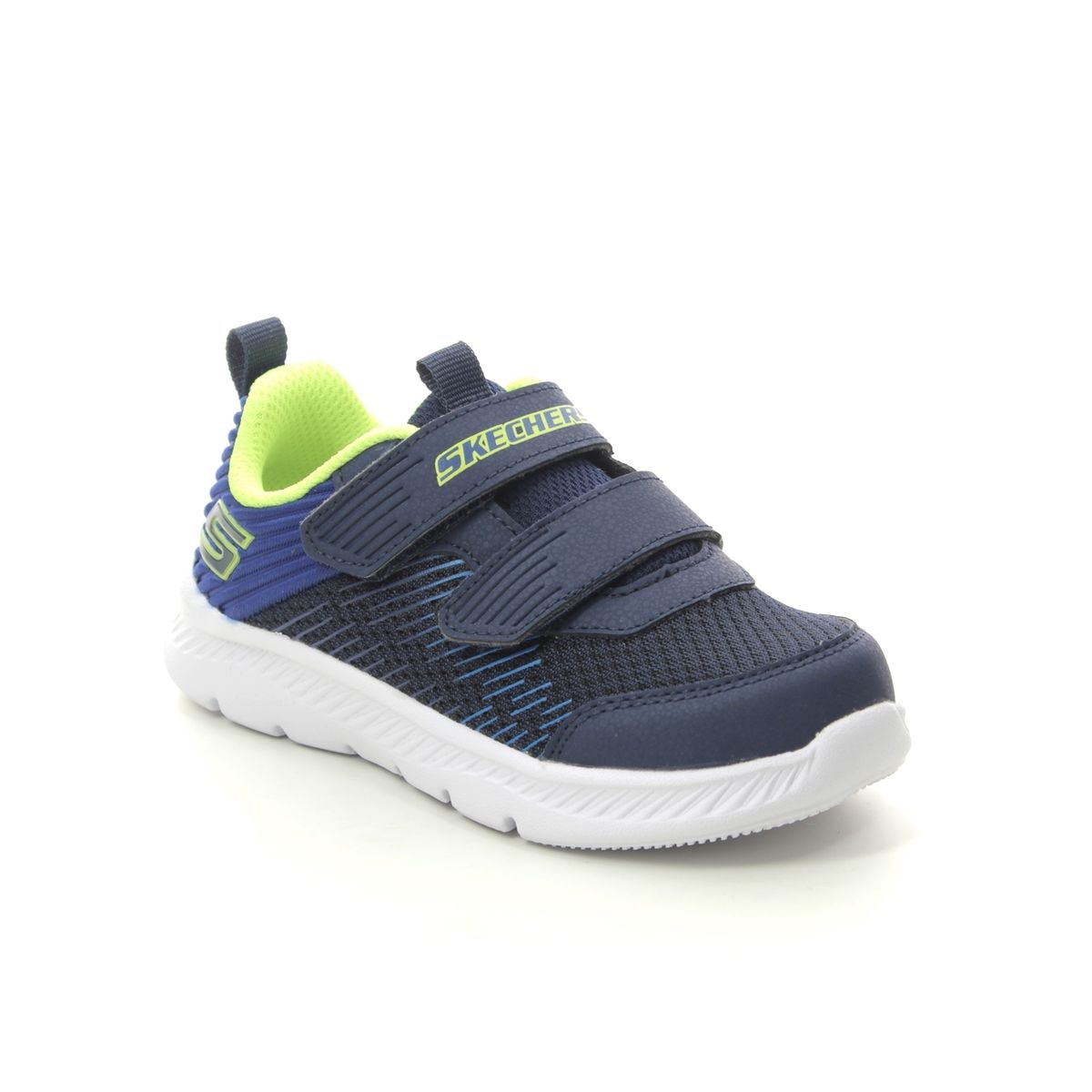 Skechers Comfy Flex 2.0 NVBL Navy Blue Kids trainers 400044N in a Plain Man-made in Size 21