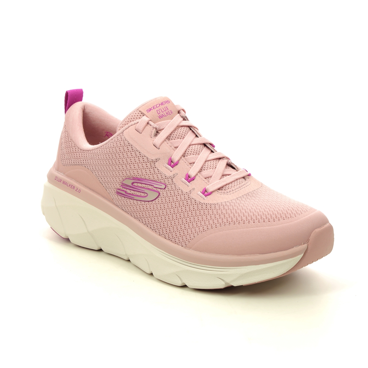 Skechers Dlux Walker 2 ROS ROSE Womens trainers 150095 in a Plain Man-made in Size 5