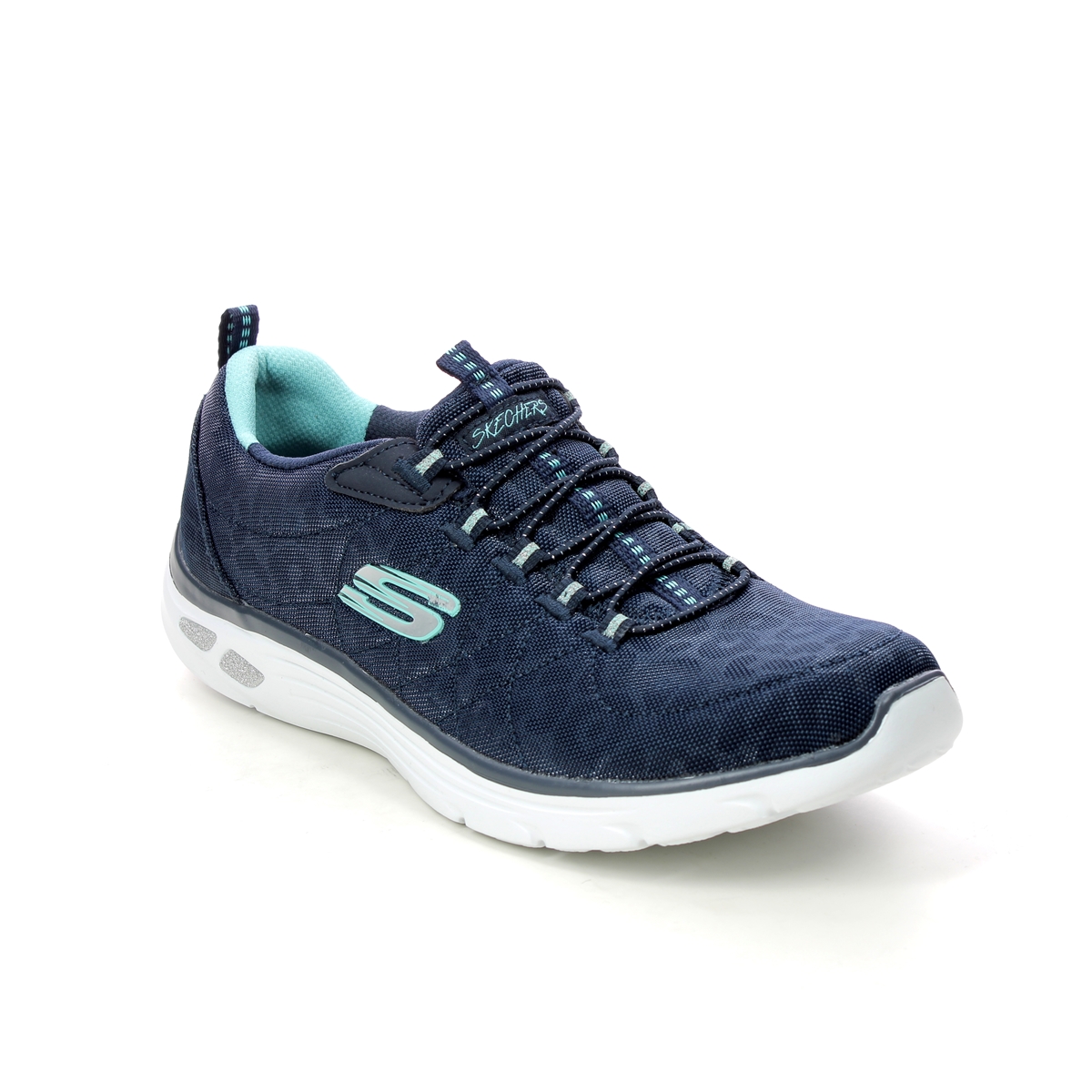 dør spejl Start Anzai Skechers Empire Delux Spotted Relaxed 12825 NVY Navy trainers