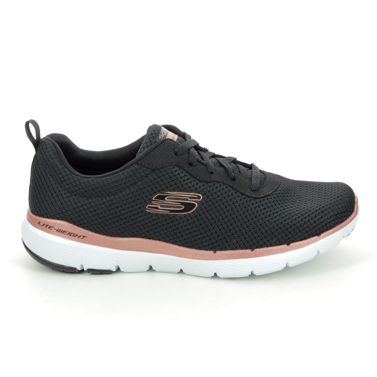 Skechers First Insight 13070 BKRG Black Rose Gold trainers