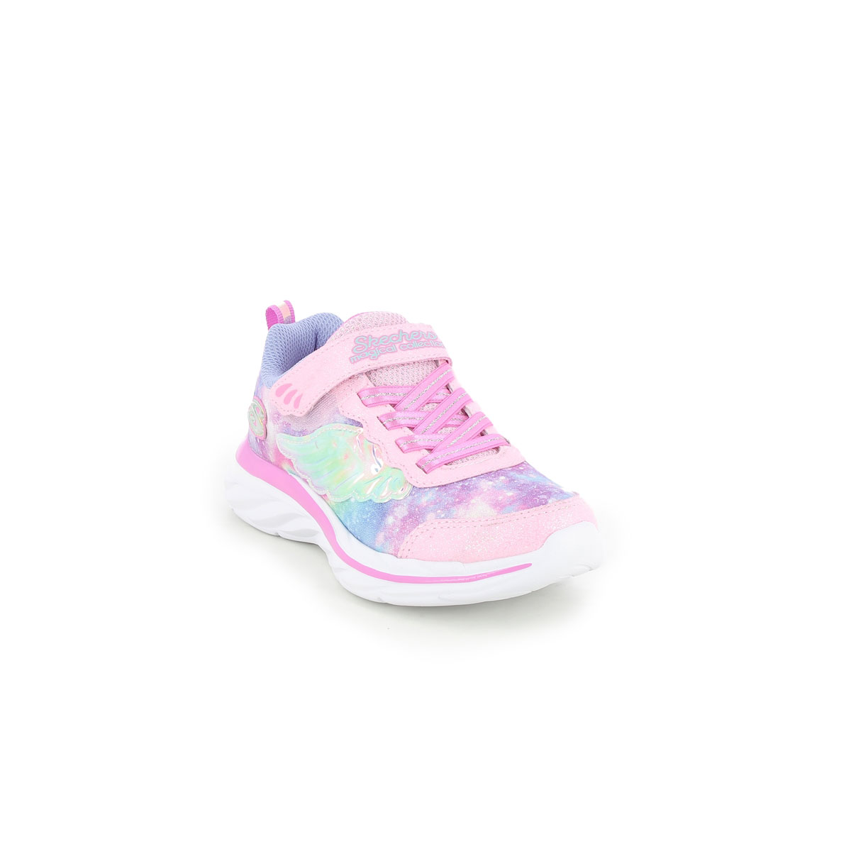 Skechers Flying Beauty Pink Lavender Kids Girls Trainers 302208L In Size 27 In Plain Pink Lavender For kids