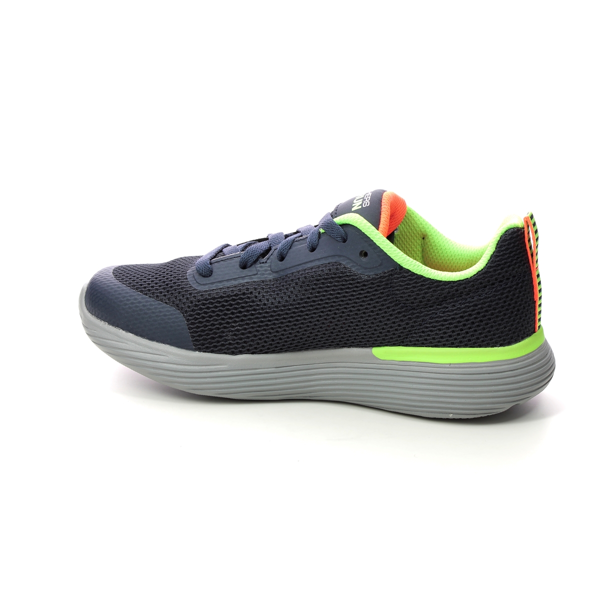 Skechers Go Run 400 Lace 405100L NVLM Navy Lime trainers