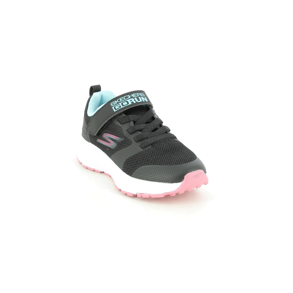 Skechers Go Run Consistent BLK Black Kids girls trainers 302409L in a Plain Man-made in Size 34