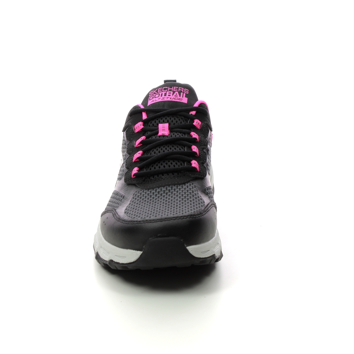 Skechers Go Run Trail BKPK Black pink Womens trainers 128200