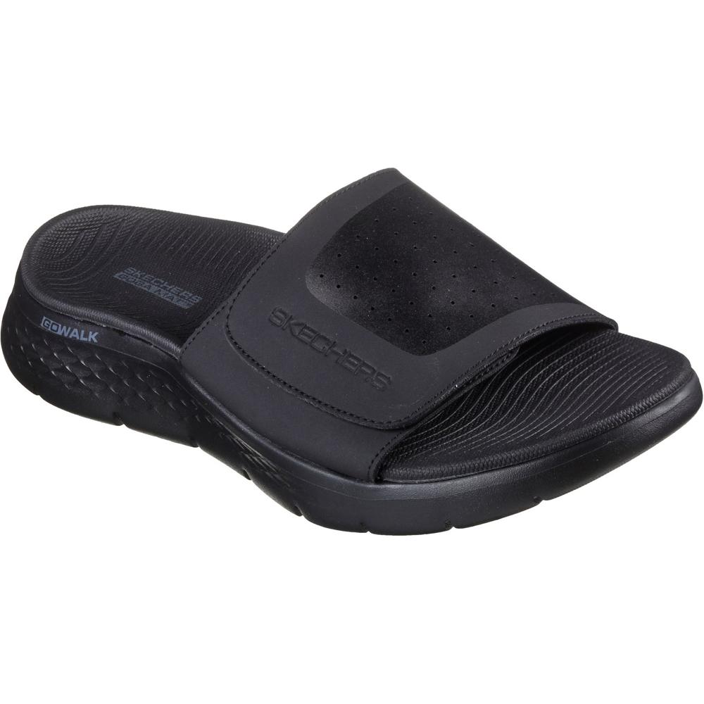 Skechers Go Walk Flex Sandal Sandbar BBK Black Mens sandals in a Plain  in Size 7