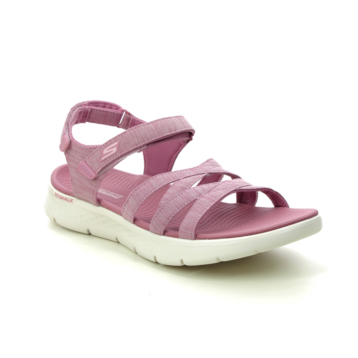 Skechers Go Walk Sunshine MVE Mauve Womens Comfortable Sandals 141450 in a Plain Textile in Size 7