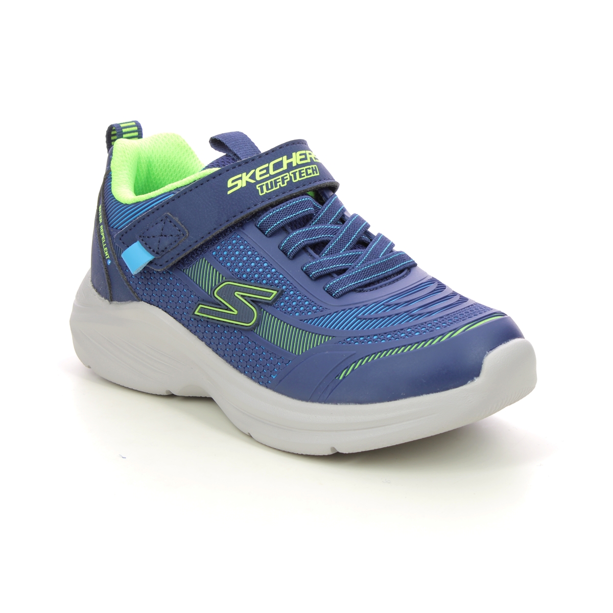 Skechers Hyper Blitz NVBL Navy Blue Kids trainers 403861L in a Plain Man-made in Size 32