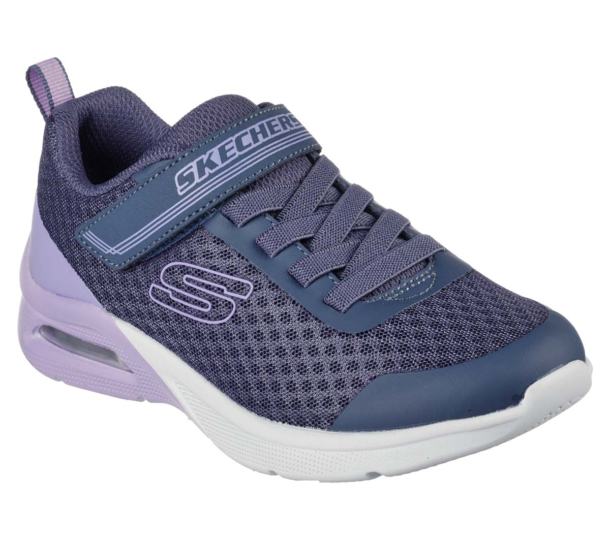 Skechers Microspec Max Bungee Charcoal Kids Girls Trainers 302343L In Size 33 In Plain Charcoal For kids
