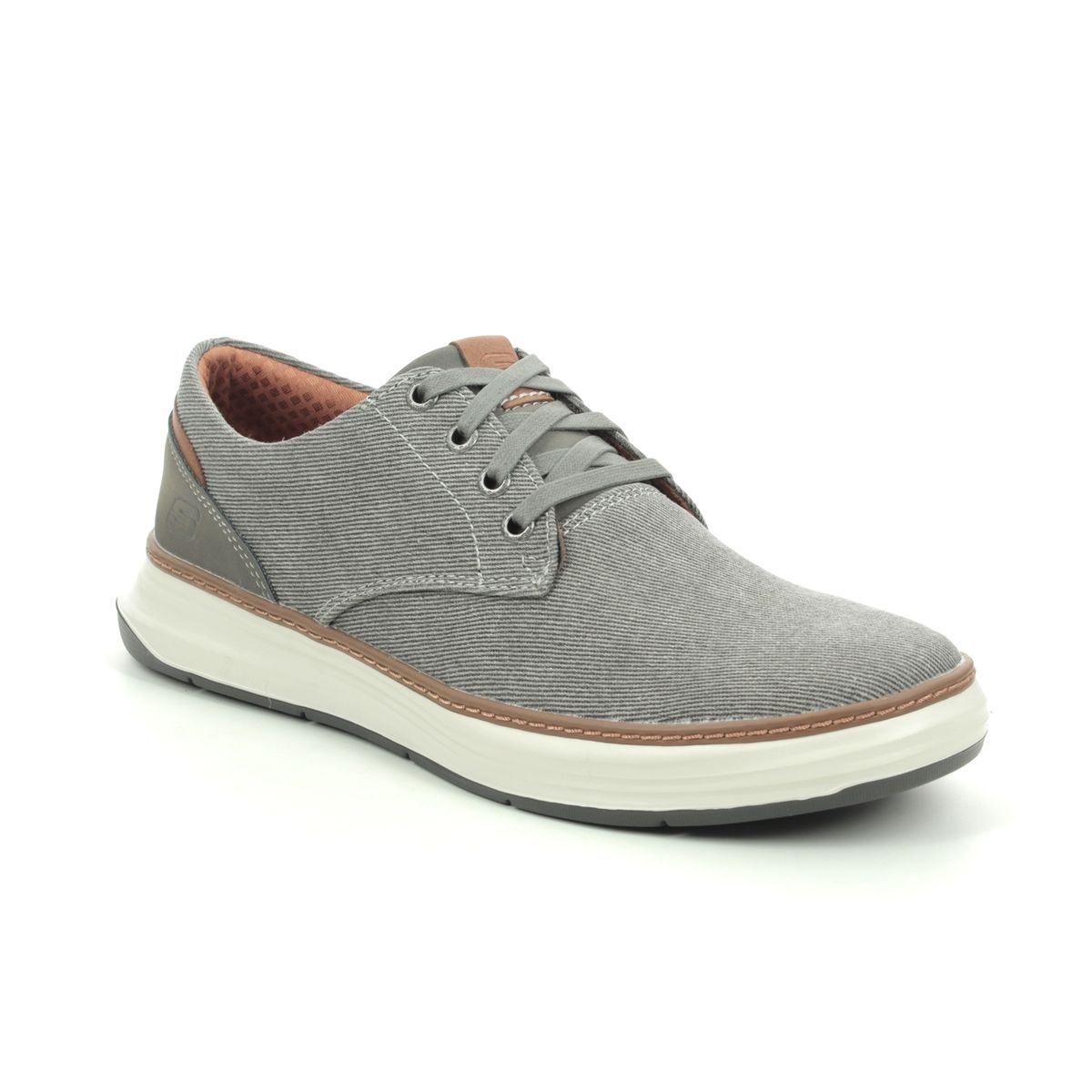 skechers lace up canvas casual shoes