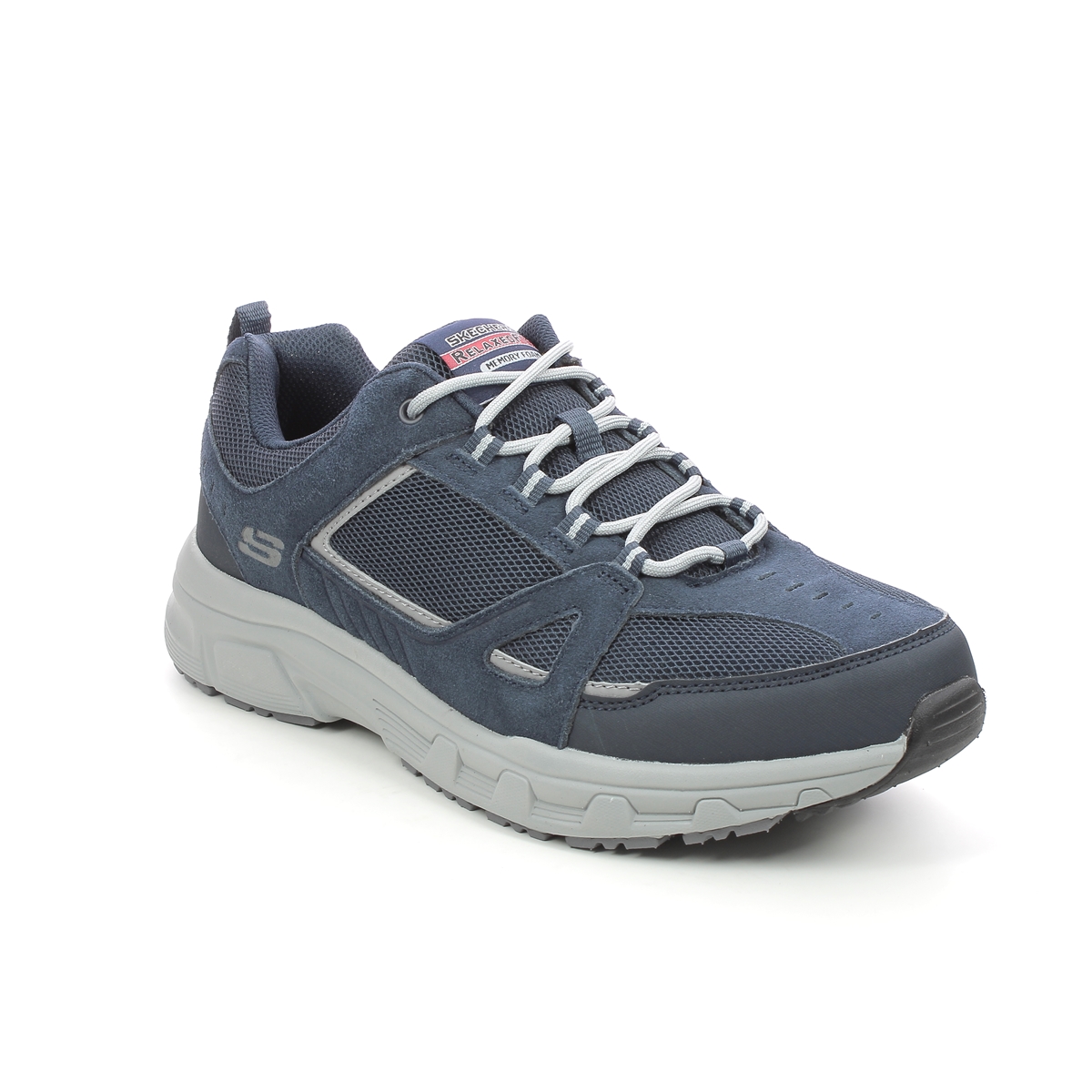 Skechers Oak Canyon 518 Relaxed Fit Navy Mens Trainers 237285 In Size 8.5 In Plain Navy