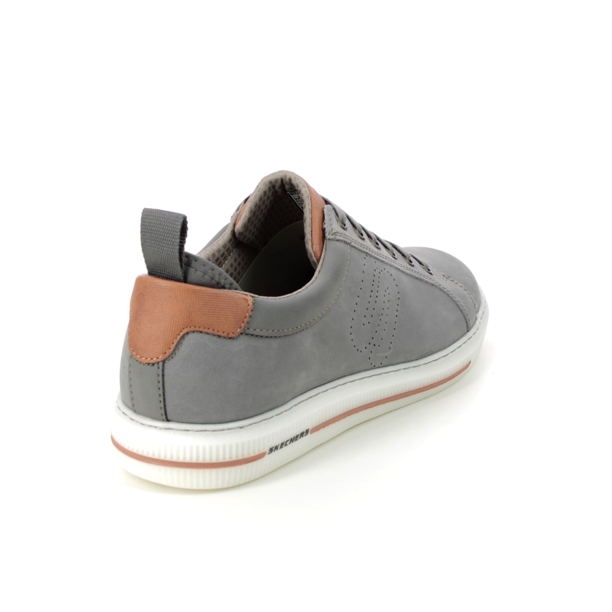 Skechers Pertola Ruston GRY Grey Mens comfort shoes 210450