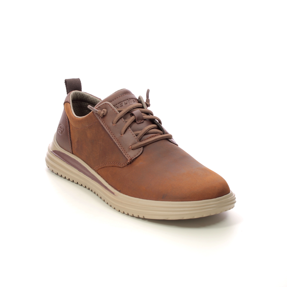 Skechers Proven Mursett Brown Mens Comfort Shoes 204667 In Size 7 In Plain Brown