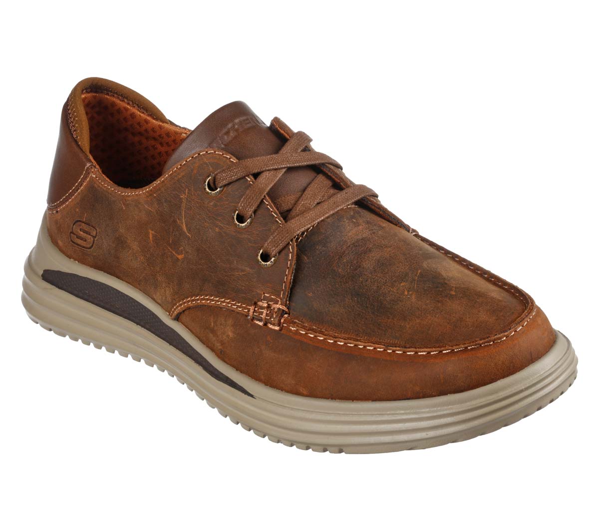 Skechers Proven Valargo CDB Brown Mens comfort shoes 204473 in a Plain Leather in Size 8
