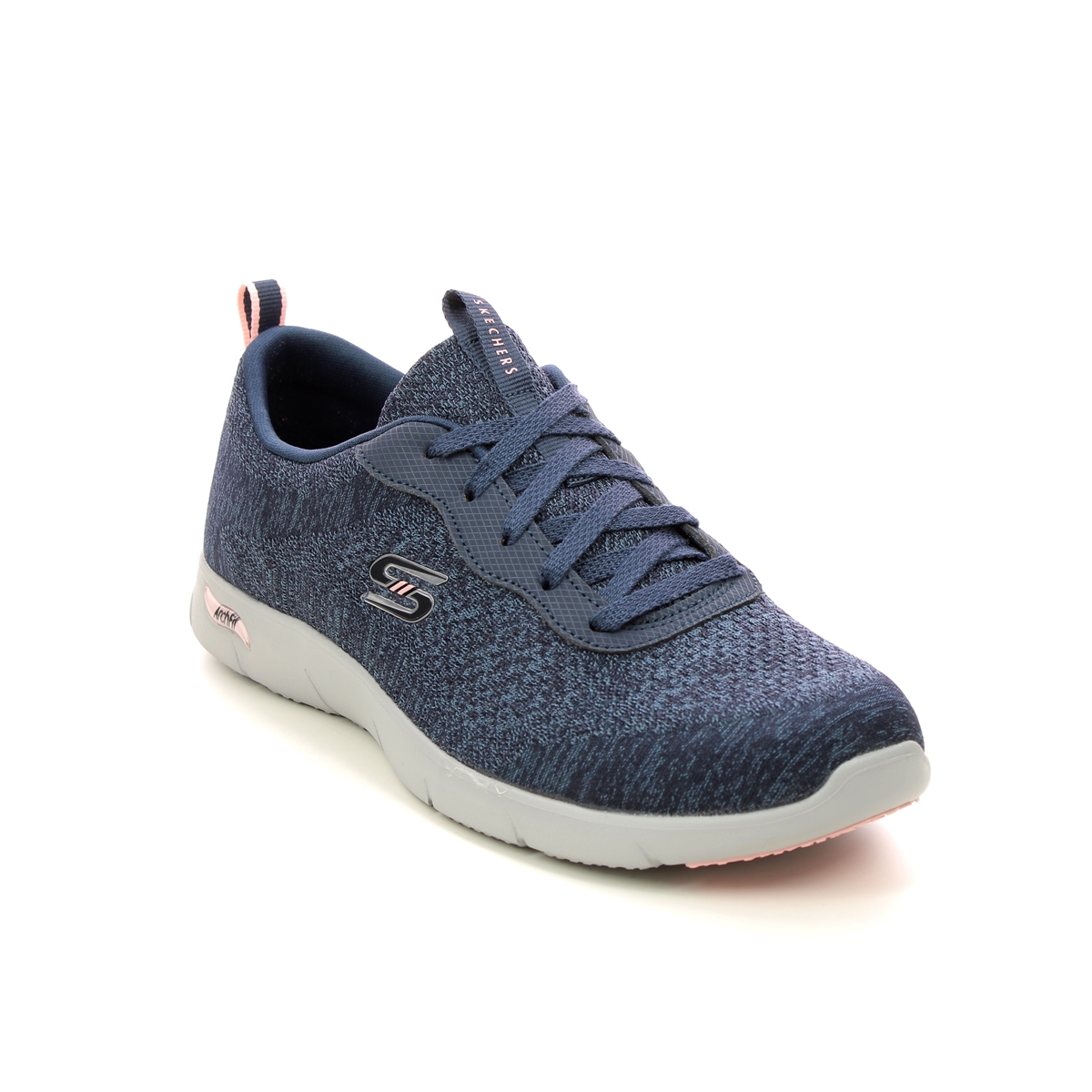 Skechers Refine Arch Fit Navy Womens Trainers 104272 In Size 5 In Plain Navy