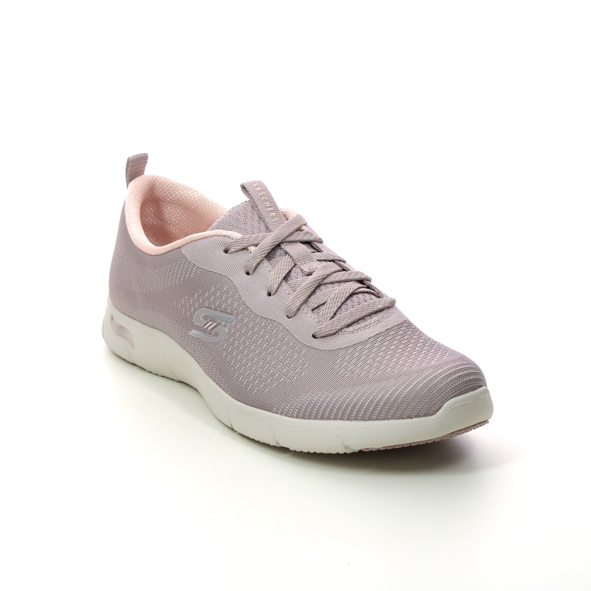 Skechers Refine Arch Fit Dark Taupe Womens Trainers 104390 In Size 6 In Plain Dark Taupe