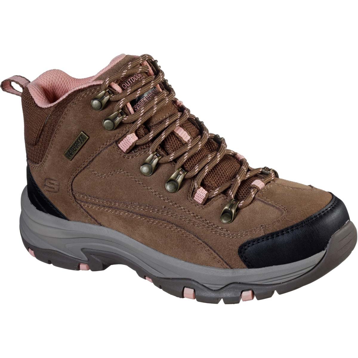 Skechers Trego Alpine Trail Brown Tan Womens Walking Boots 167004 In Size 6 In Plain Brown Tan