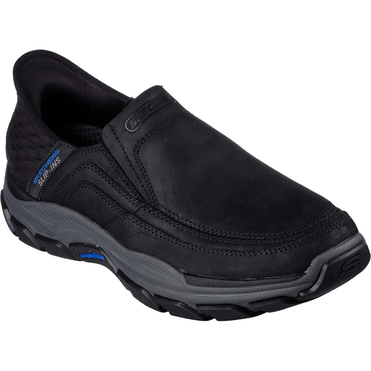 Skechers Slip Ins Respected Elgin Black Mens Comfort Shoes 204810 In Size 11 In Plain Black