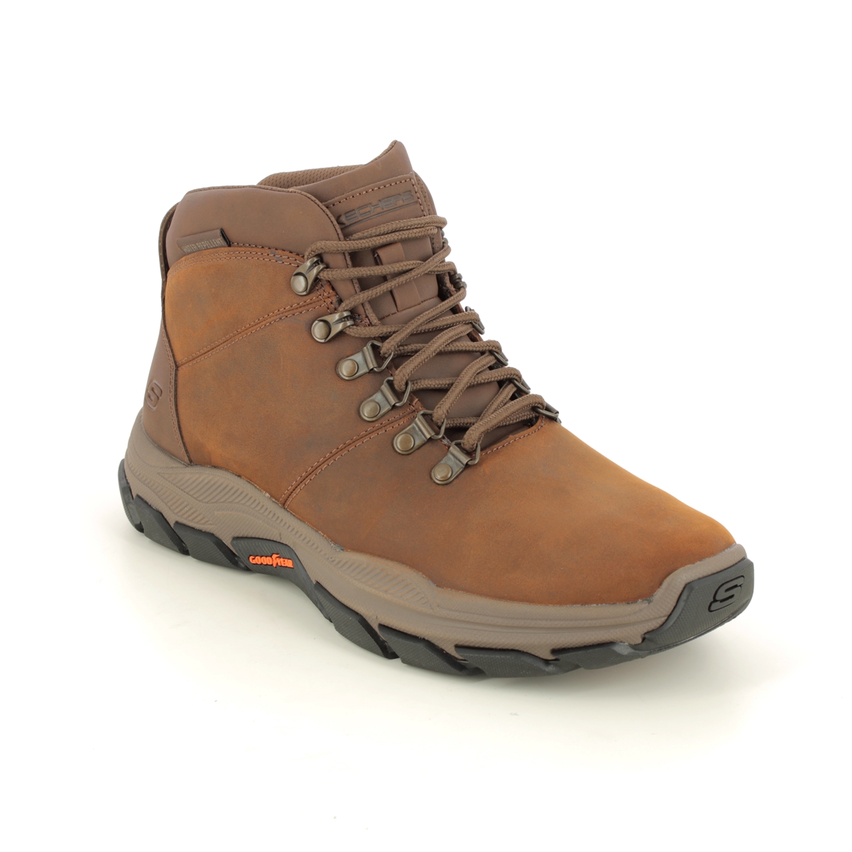Skechers Respected Esmont Brown Mens Outdoor Walking Boots 204453 In Size 8.5 In Plain Brown