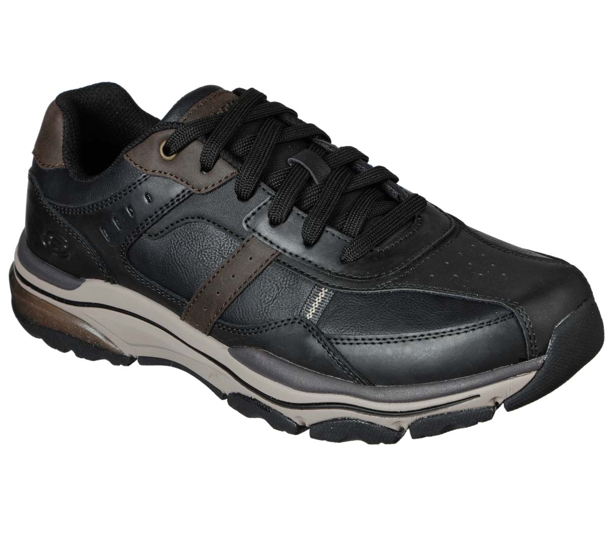 Skechers Romago Elmen Black Mens Comfort Shoes 204244 In Size 11 In Plain Black