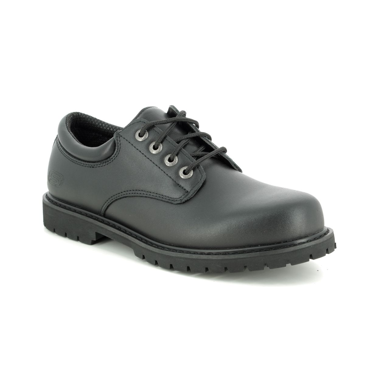Skechers Safety Work Cottonwood 77041 BLK Black formal shoes