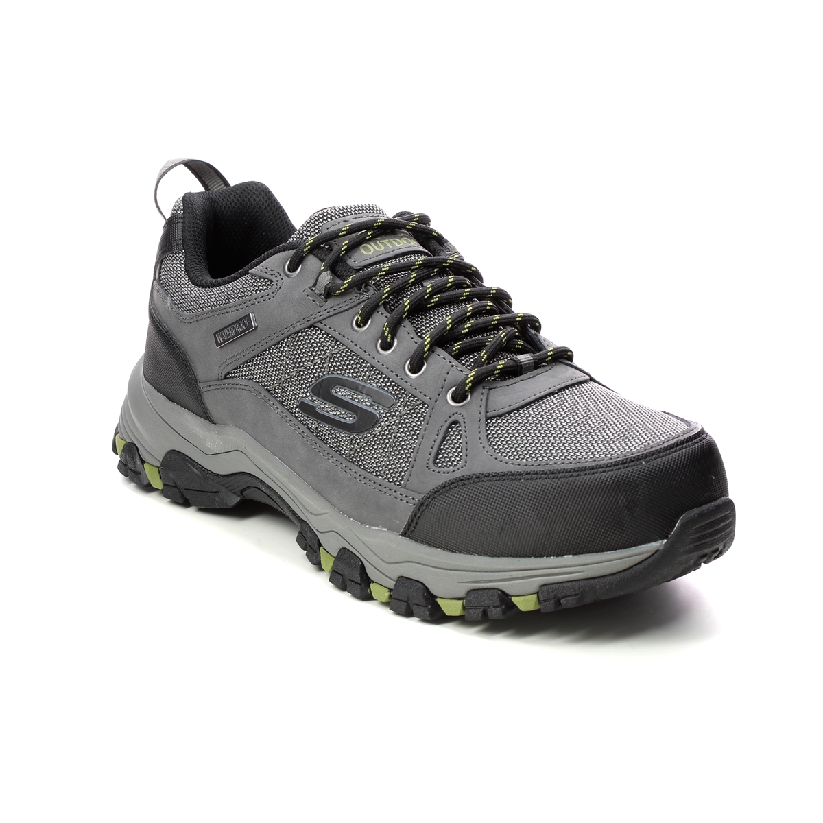 Skechers Selmen Cormack Relaxed Charcoal Mens Waterproof Boots And Shoes 204427 In Size 12 In Plain Charcoal