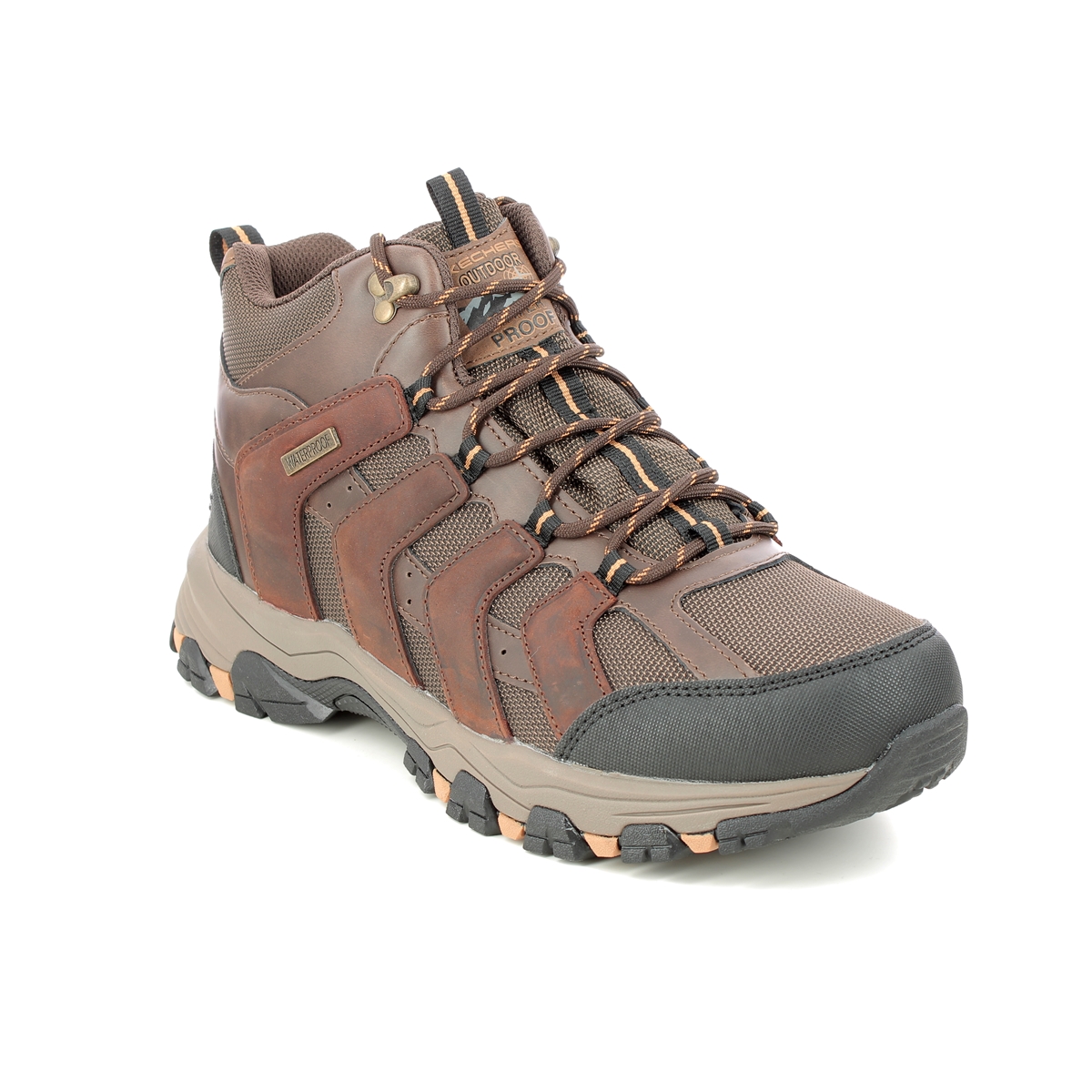 Skechers Selmen Relo Tex Brown Mens Outdoor Walking Boots 204076 In Size 8 In Plain Brown