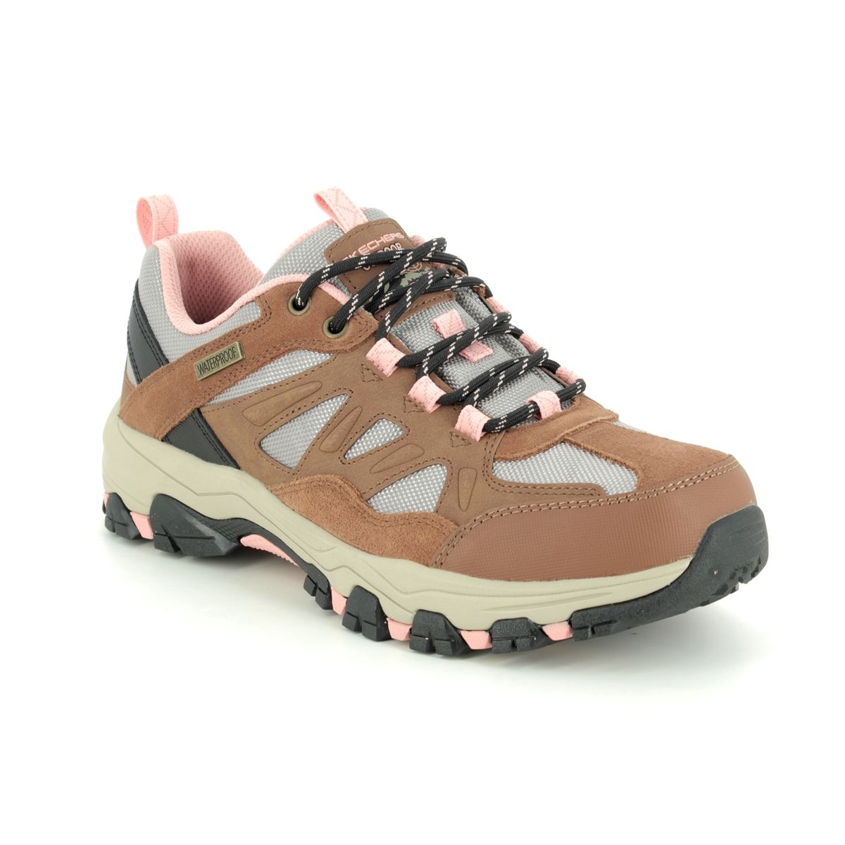 Skechers Selmen West Relaxed BRTN Brown Tan Womens Walking Shoes 167003 in a Plain Leather in Size 8