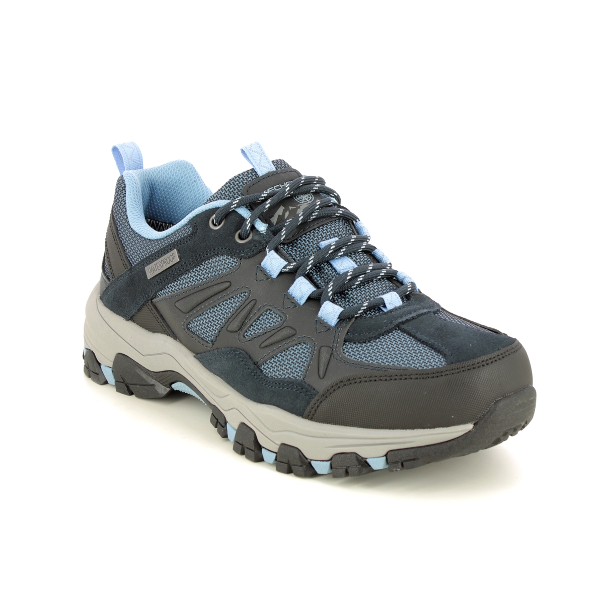 Skechers Selmen West Tex Navy Grey Womens Walking Shoes 167003 In Size 5.5 In Plain Navy Grey
